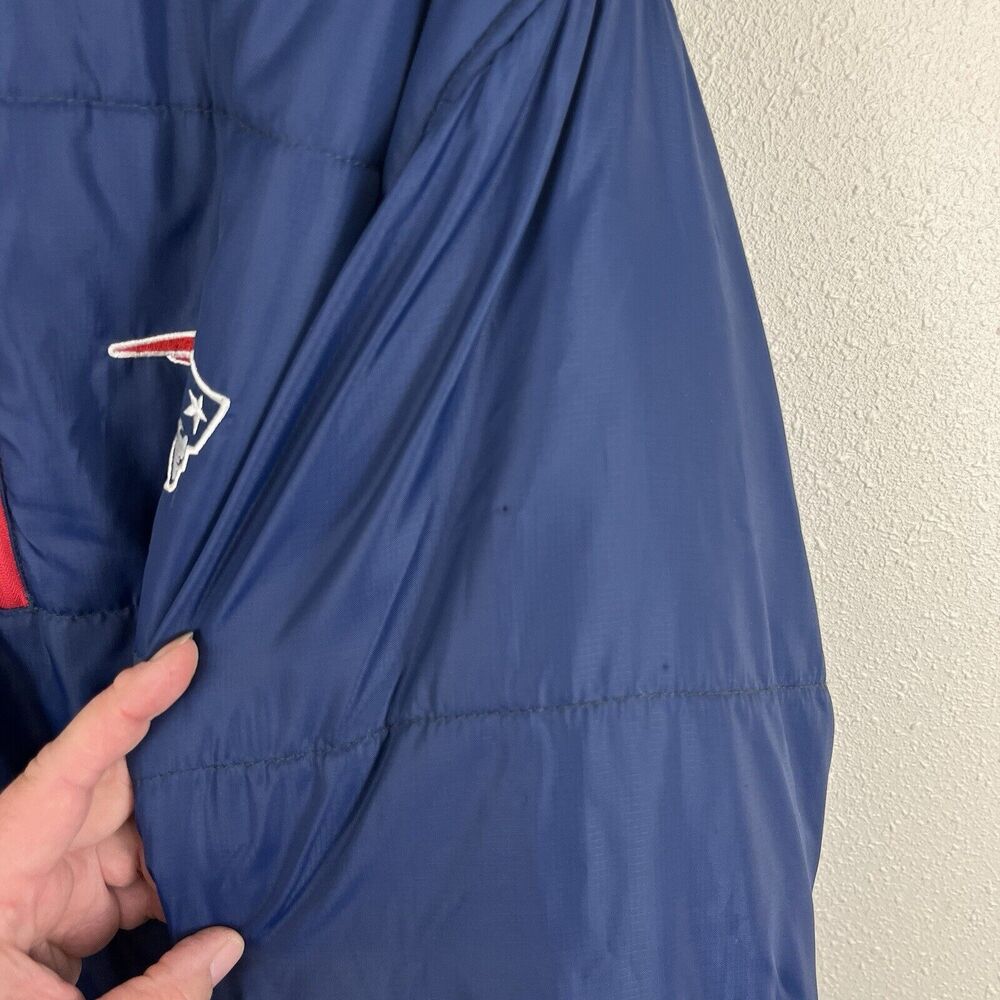NFL Pro Line New England Patriots 2-in-1 Hooded Puffer Fleece Jacket Mens XL - Picture 4 of 11